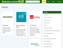 Tablet Screenshot of dailydiscountedoffers.com